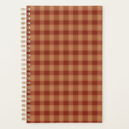 Tan Tartan Planner 