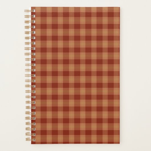 Tan Tartan Planner (Voorkant)