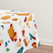 Tan Terrazzo | Eclectische Quirky Confetti Paintin Tafelkleed (Voorbeeld)
