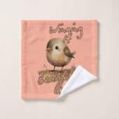 Tan Tiny Gentle Sketch (Gant de toilette)