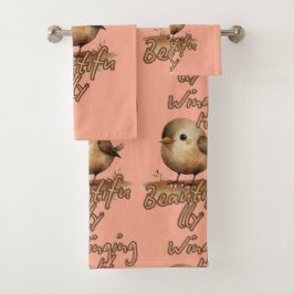 Tan Tiny Gentle Sketch Bad Handdoek