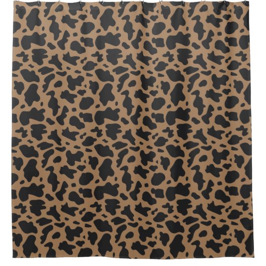 Tan Vache Imprimer rideau de douche (Devant)
