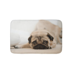 Tan Vrouw Pug Badmat