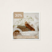 Tan White Photo & Code Promo Merci (Dos)