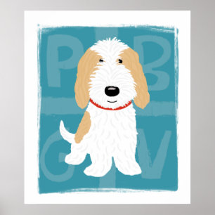 Tan & Witte PBGV Poster