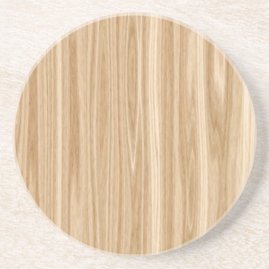 Tan Wood Grain Zandsteen Onderzetter (Voorkant)