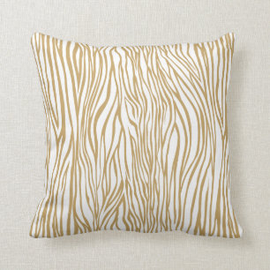 Tan Zebra Animal Print Kussen