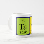 Tana nom de table périodique tasse (Devant gauche)