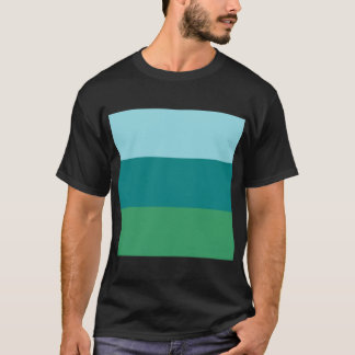 Tanager Turquoise, Blauwgroen Blue en Kelly Green  T-shirt