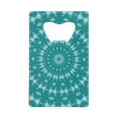 Tanager Turquoise et Bleu sarcelle Motif Abstrait (Devant)
