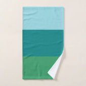 Tanager Turquoise, sarcelle bleue et Kelly Green H (Serviette à main)