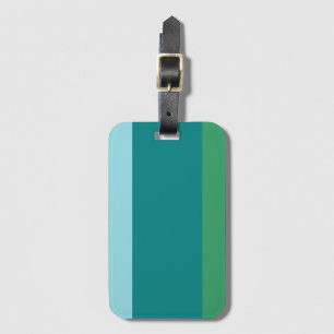 Tanager Turquoise, Teal Blue en Kelly Green Horiz Bagagelabel
