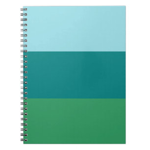 Tanager Turquoise, Teal Blue en Kelly Green Horiz Notitieboek