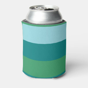 Tanager Turquoise, Tealblauw en Kellygroen Horiz Blikjeskoeler