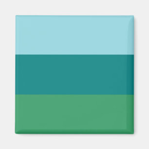 Tanager Turquoise, Tealblauw en Kellygroen Horiz Magneet