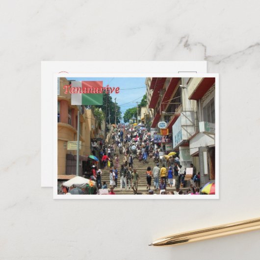 Tananarive - Madagaskar - Briefkaart (Voorkant / Achterkant in situ)