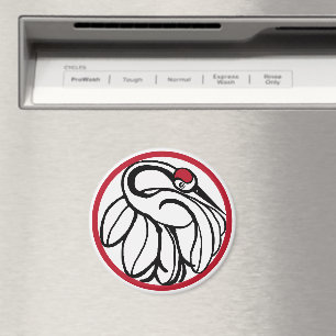 tancho japanse kraan magneet