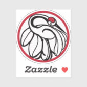 tancho japanse kraan sticker (Vel)
