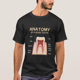 Tand Anatomie Tandarts Humor voor Orthodontist T-shirt