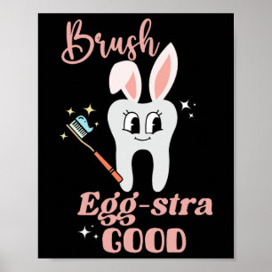 Tand Bunny Tandarts Pasen Tandheelkundige Instant Poster