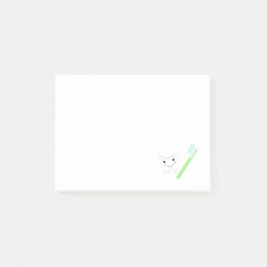 Tand en Tandenborstel Post-it® Notes (Voorkant)
