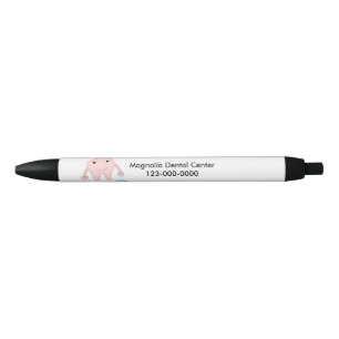 Tand en Tandenborstel Tandheelkundig ontwerp Zwarte Inkt Pen