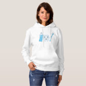 Tand en tandenborstel Vrouwen Hoodie (Voorkant volledig)