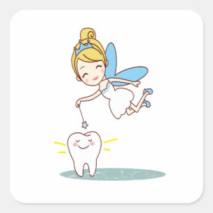 Tand Fairy Day - Appreciation Day Vierkante Sticker