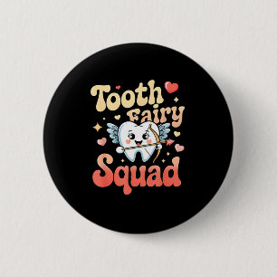 Tand Feeën Team Mooie Tand Retro Tandheelkunde Hum Ronde Button 5,7 Cm
