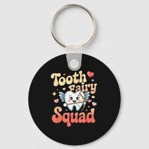 Tand Feeën Team Mooie Tand Retro Tandheelkunde Hum Sleutelhanger