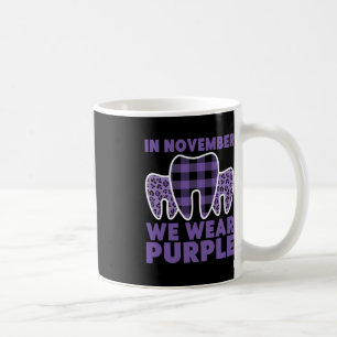 Tand in november Draag we Paarse Alzheimer Awarene Koffiemok