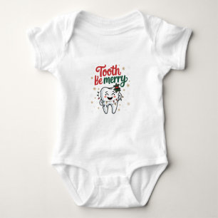 Tand Klinkt Merry Grappige Tandarts Kerstmis Romper