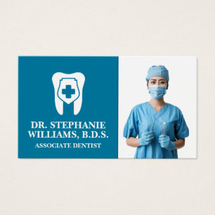 Tand Logo   jonge Vrouw tandarts Visitekaartje