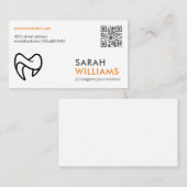 Tand Logo | QR-code Visitekaartje (Voorkant / Achterkant)