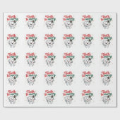 Tand moet vrolijk zijn Funny Tandarts Kerstmis Cadeaupapier (Vlak)