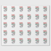 Tand Tandarts Kerstmis Kerst Cadeaupapier (Vlak)