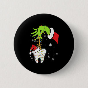 Tand Tandarts Tand Instant Tanden Kerstmis Xmas L Ronde Button 5,7 Cm