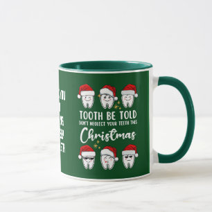 TAND TE VERTELLEN Tandheelkundige Kerst Floss-osof Mok