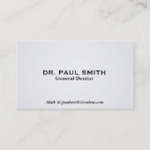 Tand - Visitekaartjes (Achterkant)