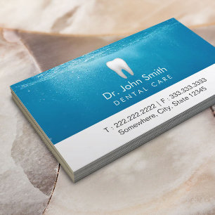 Tandagebondenheid Tandaand Blue Water Dentist Afsprakenkaartje