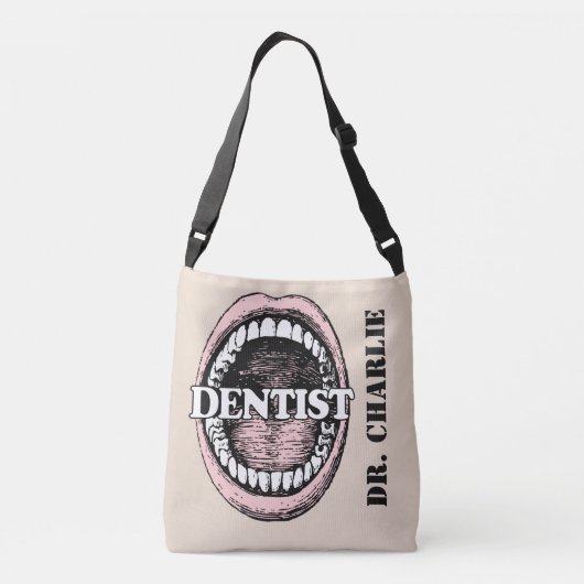 Tandarts aangepaste naam tassen (Achterkant)