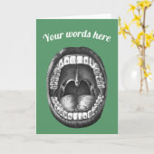 Tandarts Aanpasbare kaart (Gele Bloem)