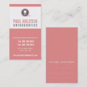 TANDARTS AFSPRAAK KAART :: moderne tand logo 5 Afsprakenkaartje (Voorkant / Achterkant)