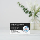 Tandarts Afspraak Visitekaartjes Combinatie (Staand voorkant)