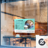 Tandarts Business Promo Custom Window Cling Raamsticker (Cafe Raam)