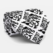 Tandarts Cat Lover Stropdas (Opgerold)