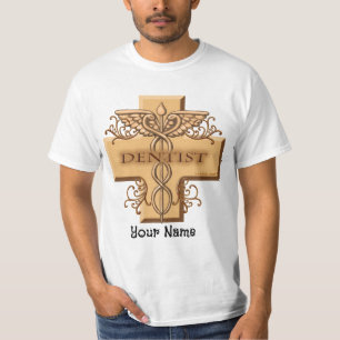 Tandarts Cross Caduceus T-shirt