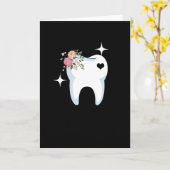 Tandarts Gift Tand Kaart (Gele Bloem)