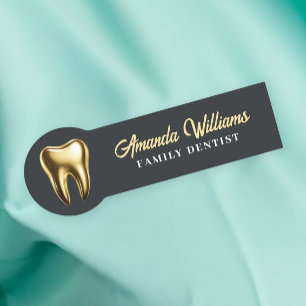 Tandarts Gold Logo Professional Naamplaatje