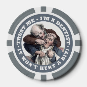 TANDARTS humor aangepaste naam poker chips